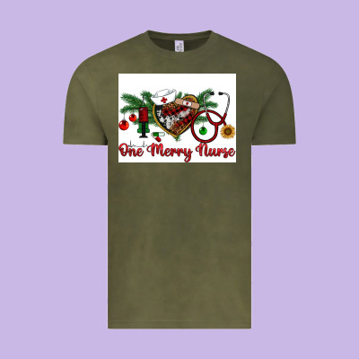 One Merry Nurse Vintage Tee Designed By Ranaportraitstore