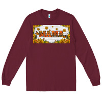 Burgundy sunflowers and butterflies mama license plate Long Sleeve Tee - HRA Design Shop