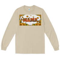 Mushroom sunflowers and butterflies mama license plate Long Sleeve Tee - HRA Design Shop
