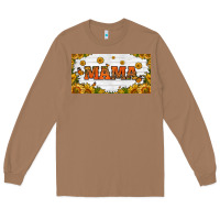 Toasted Coconut sunflowers and butterflies mama license plate Long Sleeve Tee - HRA Design Shop