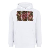 White Camouflage Pink Leopard Background Heavyweight Hoodie - Jasminsmagicworld