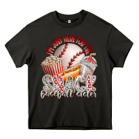 Asphalt i am just here for the snack baseball sister Heavy Core Tee - RacoonDesign