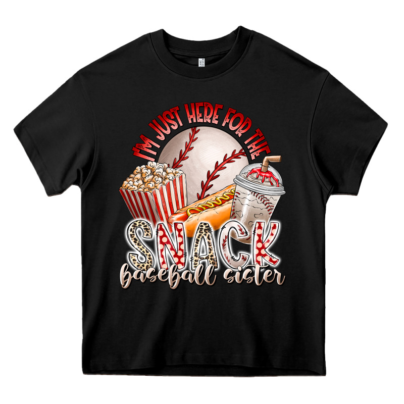 I Am Just Here For The Snack Baseball Sister Heavy Core Tee by RacoonDesign | Teevron