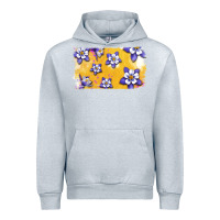 Heather Grey Rocky Mountain Columbine Flower Urban Hoodie - Bettercallsaul