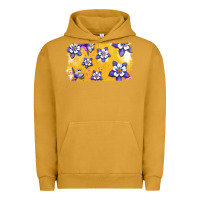 Pigment Peanut Butter Rocky Mountain Columbine Flower Urban Hoodie - Bettercallsaul