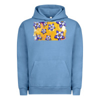 Pigment Pebble Blue Rocky Mountain Columbine Flower Urban Hoodie - Bettercallsaul