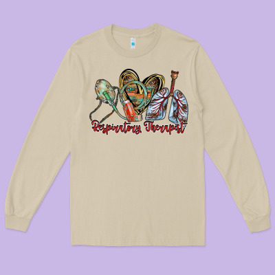 Respiratory Therapist Long Sleeve Tee Designed By Racoondesign