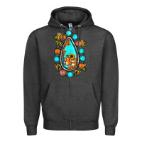 Charcoal Heather gemstone pumpkin fall Zipper Hoodie - JahusDesignShop