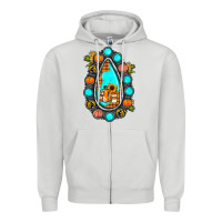Dove Grey gemstone pumpkin fall Zipper Hoodie - JahusDesignShop