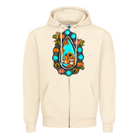 Sandshell gemstone pumpkin fall Zipper Hoodie - JahusDesignShop