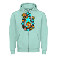 Seafoam gemstone pumpkin fall Zipper Hoodie - JahusDesignShop