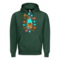 Sports Green gemstone pumpkin fall Zipper Hoodie - JahusDesignShop