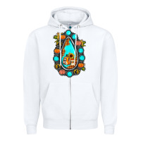 White gemstone pumpkin fall Zipper Hoodie - JahusDesignShop