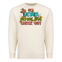 Sandshell get jesus before you check out Premium Sweatshirt - MaliasSmallBusiness