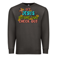 Smoke get jesus before you check out Premium Sweatshirt - MaliasSmallBusiness