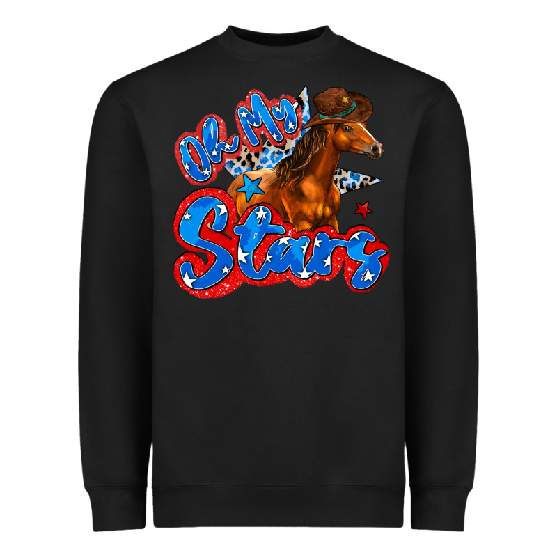 Oh My Stars Horse Heavyweight Sweatshirt by Zillion Design Studio | Teevron