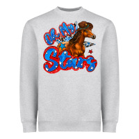 Heather Grey oh my stars horse Heavyweight Sweatshirt - Zillion Design Studio