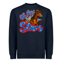 Navy oh my stars horse Heavyweight Sweatshirt - Zillion Design Studio