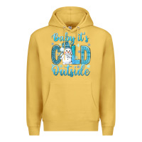 Antique Gold baby it's cold outside bbs Premium Hoodie - BundleAndBundleShop
