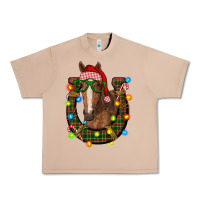 Burro christmas horseshoe with horse Urban Heavy Tee - RanaPortraitStore