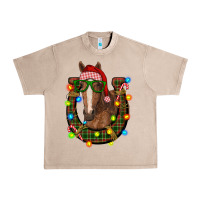 French Oak christmas horseshoe with horse Urban Heavy Tee - RanaPortraitStore