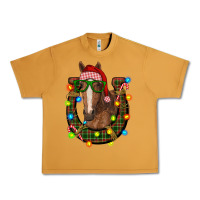 Peanut Butter christmas horseshoe with horse Urban Heavy Tee - RanaPortraitStore
