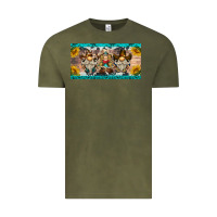Vintage Olive western gnome license plate Vintage Tee - BarkalooDesign