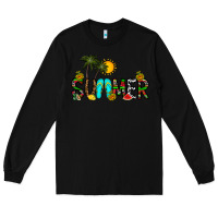 Black summer Long Sleeve Tee - CowhideDigitalArt