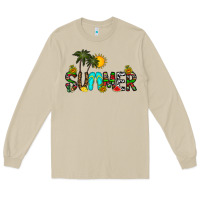 Mushroom summer Long Sleeve Tee - CowhideDigitalArt
