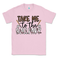 Bubblegum Pink take me to the ballpark Classic Tee - CowhideDigitalArt