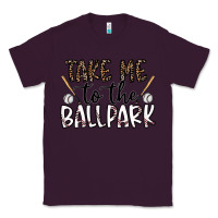 Plum take me to the ballpark Classic Tee - CowhideDigitalArt