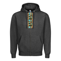Charcoal Heather dinosaur ankylosaurus pen wrap Zipper Hoodie - Artiststas