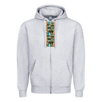 Heather Grey dinosaur ankylosaurus pen wrap Zipper Hoodie - Artiststas