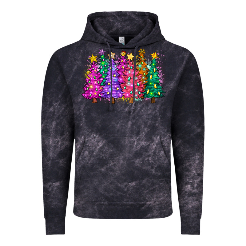 Christmas Trees And Lights Vintage Hoodie by Zillion Design Studio | Teevron