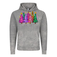 Cloud Rock christmas trees and lights Vintage Hoodie - Zillion Design Studio