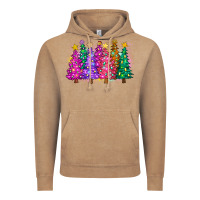 Vintage Coffee christmas trees and lights Vintage Hoodie - Zillion Design Studio