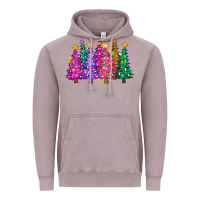 Vintage Zinc christmas trees and lights Vintage Hoodie - Zillion Design Studio