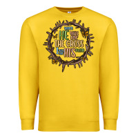 Lemon when he was one the cross i was one his mind Premium Sweatshirt - MaliasSmallBusiness
