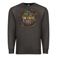 Smoke when he was one the cross i was one his mind Premium Sweatshirt - MaliasSmallBusiness