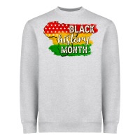 Heather Grey black history month Heavyweight Sweatshirt - texasbilliewilder