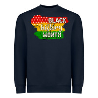 Navy black history month Heavyweight Sweatshirt - texasbilliewilder