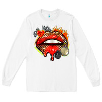 White race lips Long Sleeve Tee - AdoDesignShop