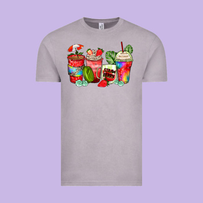 Strawberry Coffee Cups Vintage Tee Designed By Zillion Design Studio