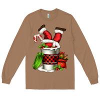 Santa Claus In A Coffee Cup Long Sleeve Tee | Teevron