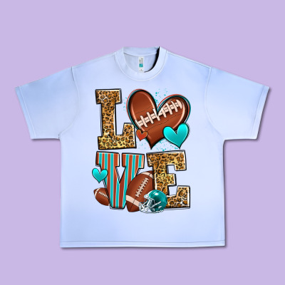Love American Football Urban Heavy Tee Designed By Zillion Design Studio