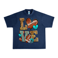 Navy love american football Urban Heavy Tee - Zillion Design Studio
