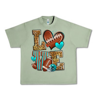 Oil Green love american football Urban Heavy Tee - Zillion Design Studio