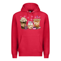 Cardinal cat coffee cups with paw bbs Premium Hoodie - BundleAndBundleShop
