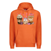 Carrot cat coffee cups with paw bbs Premium Hoodie - BundleAndBundleShop