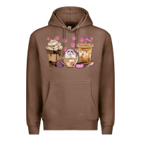Chestnut cat coffee cups with paw bbs Premium Hoodie - BundleAndBundleShop